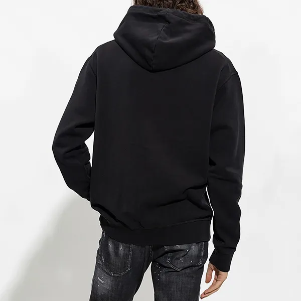 Áo Hoodie Dsquared2 Black Logo Printed S71GU0551 S25030 900 Màu Đen Size L