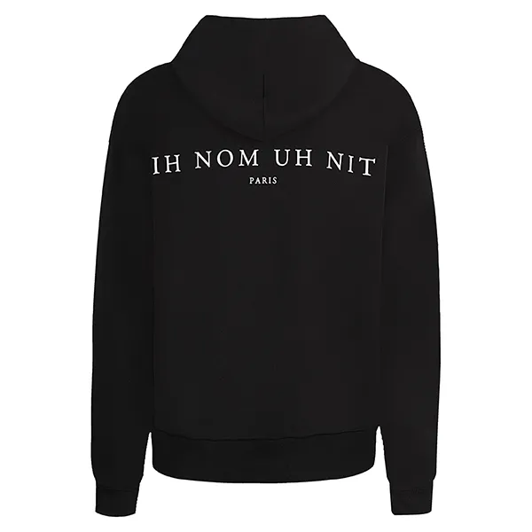 Áo Hoodie Ih Nom Uh Nit White Graphic Printed NUW22226 009 Màu Đen Size XS