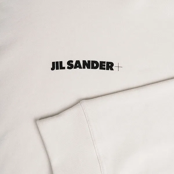 Áo Hoodie Jil Sander Logo Print In White J47GU0002 J45050 102 Màu Trắng Size S - Thời trang - Vua Hàng Hiệu