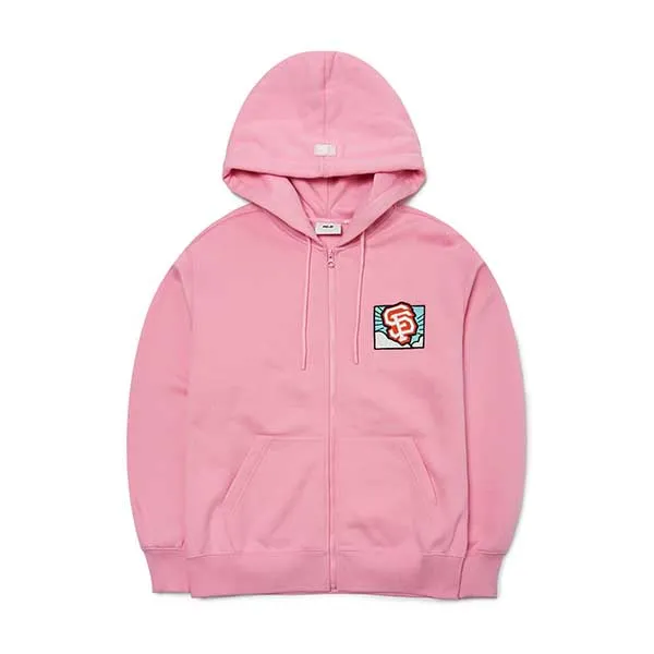 Áo Hoodie MLB City Overfit Raised Hood Zip Up San Francisco Giants 3ATRC0126-14PKS Màu Hồng - Thời trang - Vua Hàng Hiệu