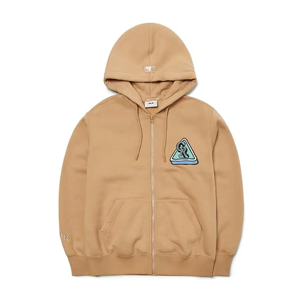 Áo Hoodie MLB City Overfit Zip Up Colorado Rockies 3ATRC0126-04BGS Màu Be - Thời trang - Vua Hàng Hiệu
