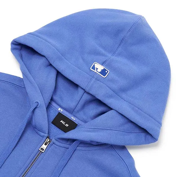 Áo Hoodie MLB Logo Zip Up LA Dodgers 3ATRB0426-07BLS Màu Xanh Blue