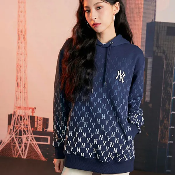 Áo Hoodie MLB Monogram Gradation Overfit Hoodie New York Yankees 3AHDM0624-50NYD Màu Xanh Navy - Thời trang - Vua Hàng Hiệu