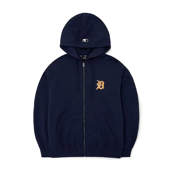 Áo Hoodie MLB Zip Up Detroit Tigers 3ATRB0426-46NYD Màu Xanh Navy - Thời trang - Vua Hàng Hiệu