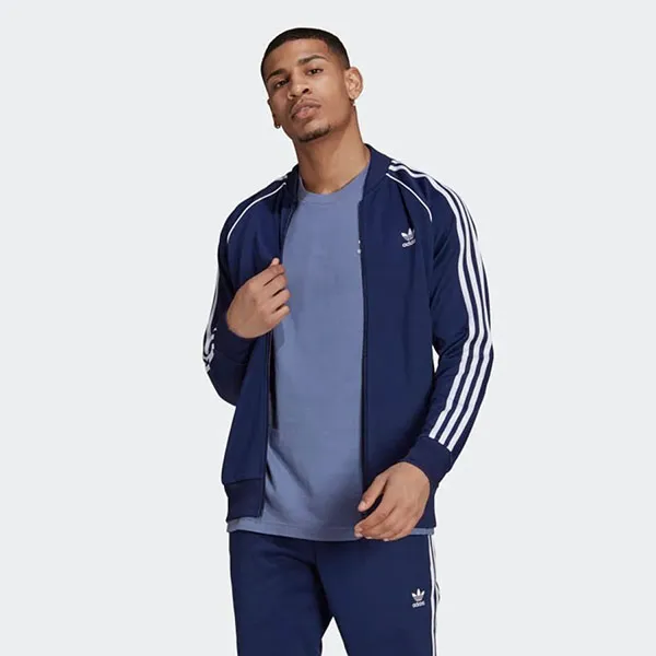 Áo Khoác Adidas Adicolor Classics Primeblue SST H06710 Màu Xanh Navy