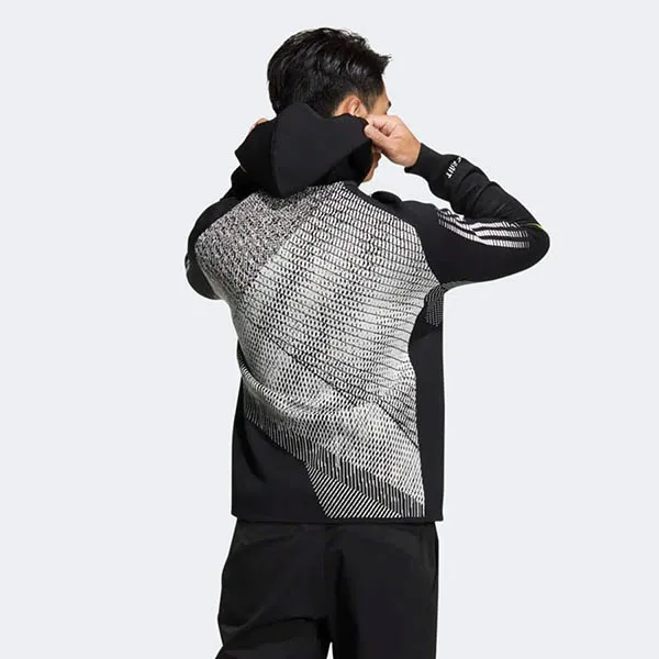 Áo Khoác Adidas Primeknit Statement HG4129 Màu Đen Xám