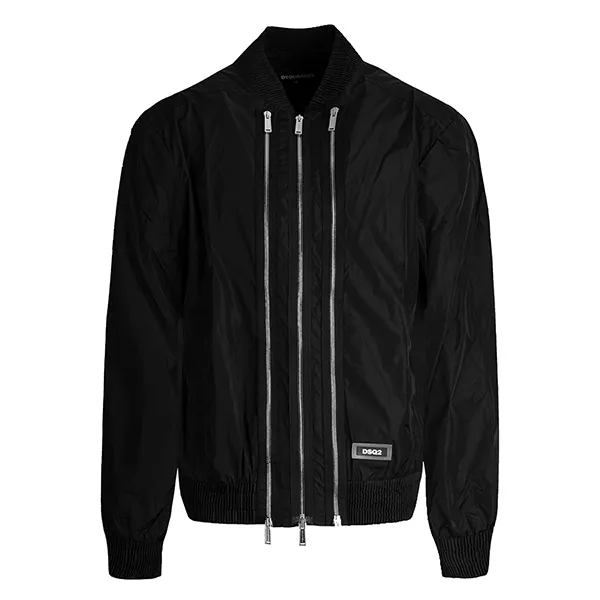 Áo Khoác Dsquared2 Tweed Sequin Embellished Button Up Bomber S71AN0263 S49197 Màu Đen