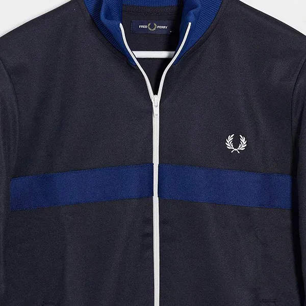 Áo Khoác Fred Perry Chest Panel Track Jacket In Navy J8536 Màu Xanh Navy Size XS - Thời trang - Vua Hàng Hiệu