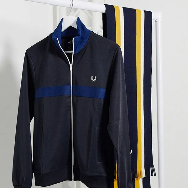 Áo Khoác Fred Perry Chest Panel Track Jacket In Navy J8536 Màu Xanh Navy Size XS - Thời trang - Vua Hàng Hiệu