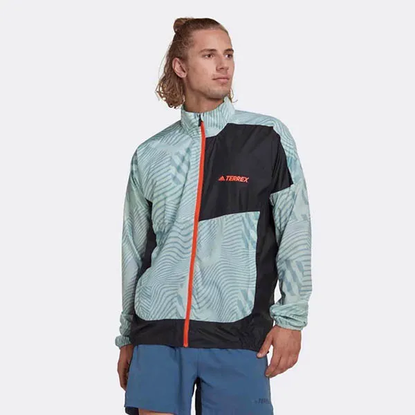 Áo Khoác Gió Adidas Họa Tiết Terrex HI6199 Màu Xanh Đen - Thời trang - Vua Hàng Hiệu