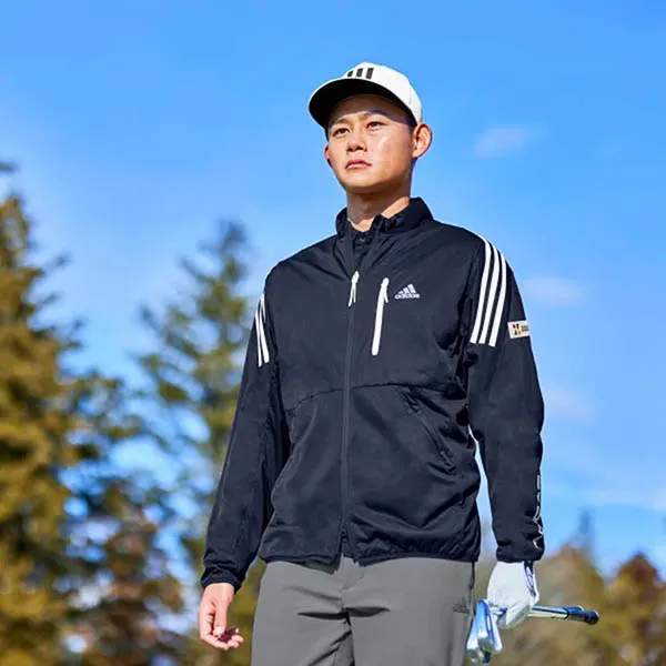 Áo Khoác Golf Adidas 3S Windready HG8313 Màu Xanh Navy