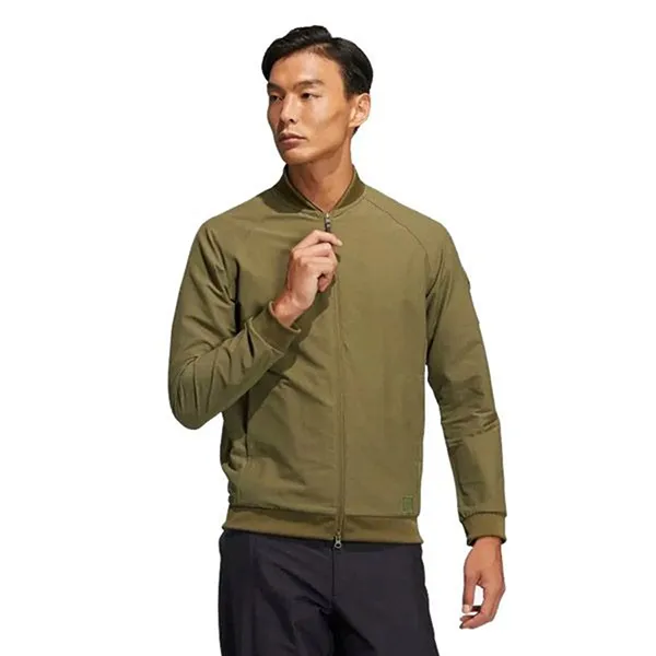 Áo Khoác Golf Adidas Go-To Full Zip Woven Jacket H64636 Màu Xanh Olive Size M