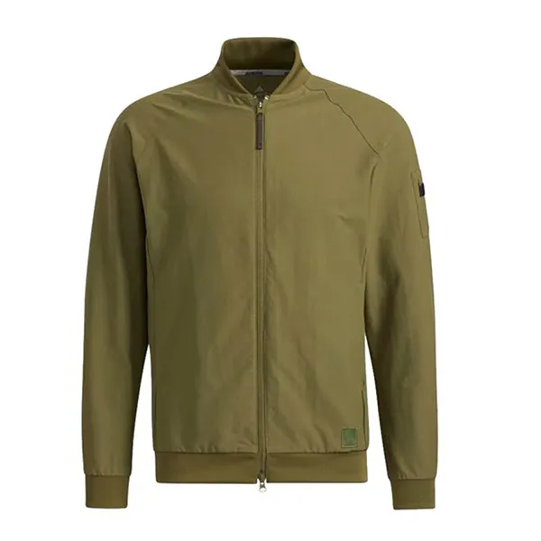 Áo Khoác Golf Adidas Go-To Full Zip Woven Jacket H64636 Màu Xanh Olive Size M