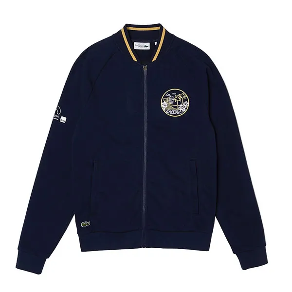 Áo Khoác Lacoste Men's Miami Open Croc Graphic Jacket SH8222 Màu Xanh Navy Size XS