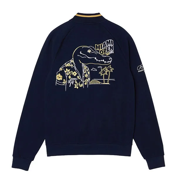 Áo Khoác Lacoste Men's Miami Open Croc Graphic Jacket SH8222 Màu Xanh Navy Size XS