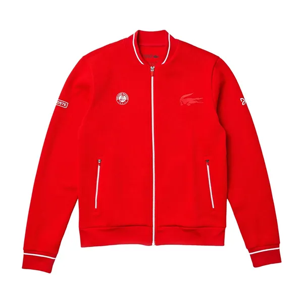 Áo Khoác Lacoste Men's Sport Roland Garros X Novak Djokovic Jacket SH4757 XT7 Màu Đỏ Size M