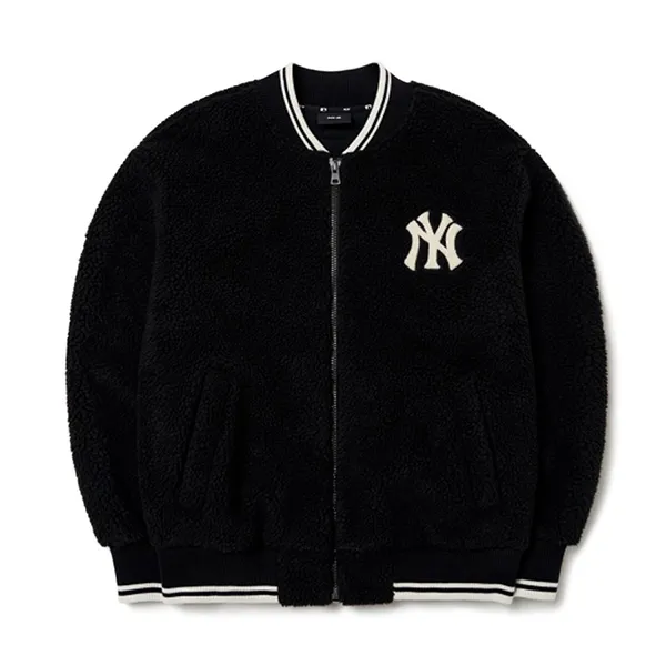 Áo Khoác MLB Basic Baseball Dumble Fleece Jumper New York Yankees 3AJPF0116-50BKS Màu Đen Size M