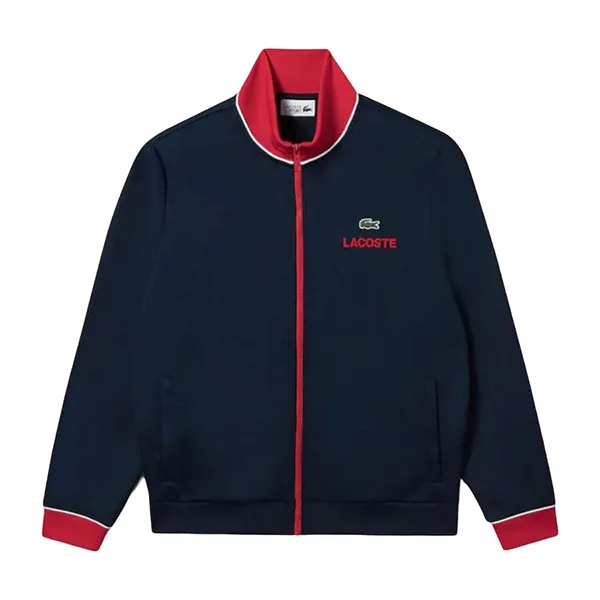 Áo Khoác Nỉ Lacoste Sport Zippered Regular Fit 11 SH1555 Màu Xanh Navy Size S