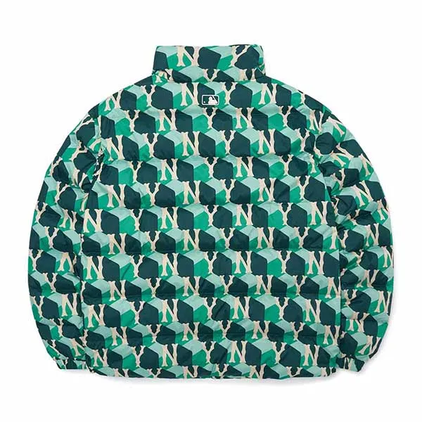Áo Khoác Phao MLB Monogram 3ADJM0626-50GND Màu Xanh Green - Thời trang - Vua Hàng Hiệu