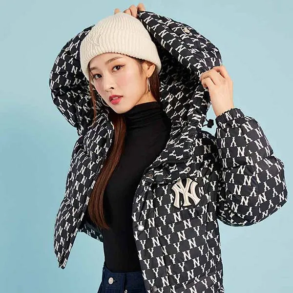 Áo Khoác Phao MLB Monogram New York Yankees 3ADJM0326-50BKS Màu Đen - Thời trang - Vua Hàng Hiệu