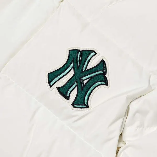 Áo Khoác Phao MLB New York Yankees 3ADJB0626-50IVS Màu Trắng