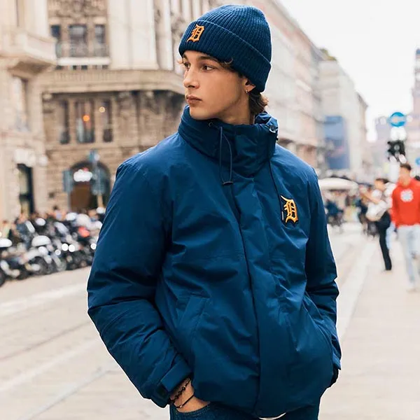 Áo Khoác Phao MLB Parka Detroit Megalogo 3ADJB1126-46NYD Màu Xanh Navy