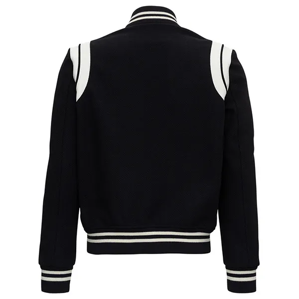Áo Khoác Nam Yves Saint Laurent YSL Black Teddy Bomber 354718 Y180W1070 Màu Đen - Thời trang - Vua Hàng Hiệu