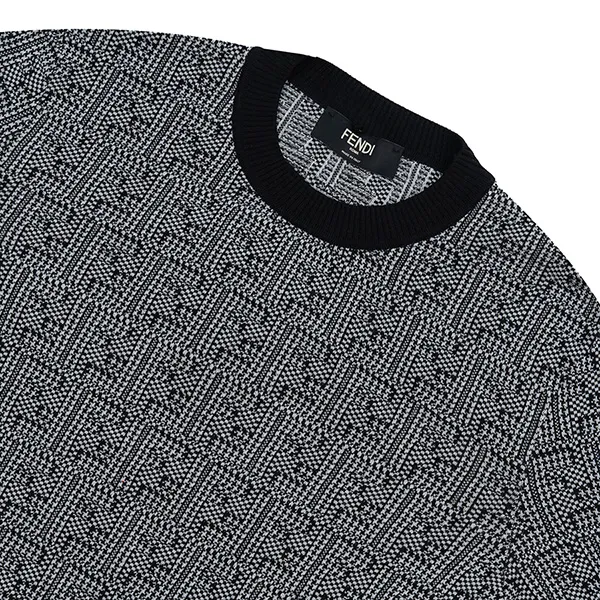 Áo Len Fendi Monogram Unisex Wool Blended FZX068 AKFWF0RQ9 Màu Xám - Thời trang - Vua Hàng Hiệu