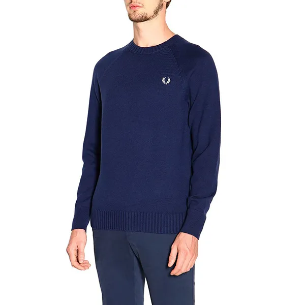 Áo Len Fred Perry Jumper For Men K1507 Màu Xanh Navy Size S