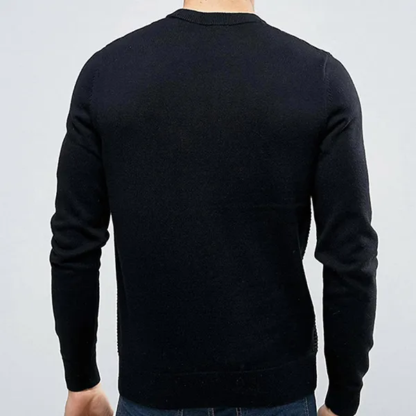 Áo Len Fred Perry Original Knit Sweater Màu Đen Size S