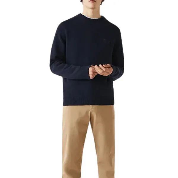Áo Len Lacoste Navy Embroidered Sweater AH1996 Màu Xanh Navy Size XS