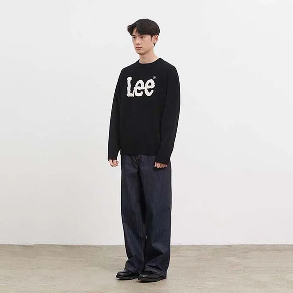 Áo Len Lee Big Twitch Logo Màu Đen - Thời trang - Vua Hàng Hiệu