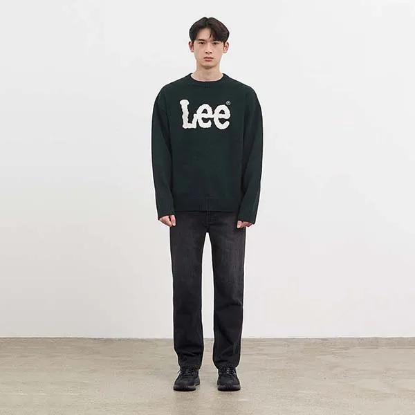 Áo Len Lee Big Twitch Logo Màu Xanh Green - Thời trang - Vua Hàng Hiệu