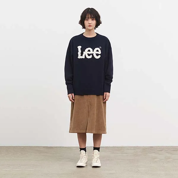 Áo Len Lee Big Twitch Logo Pullover Knit Màu Xanh Navy - Thời trang - Vua Hàng Hiệu