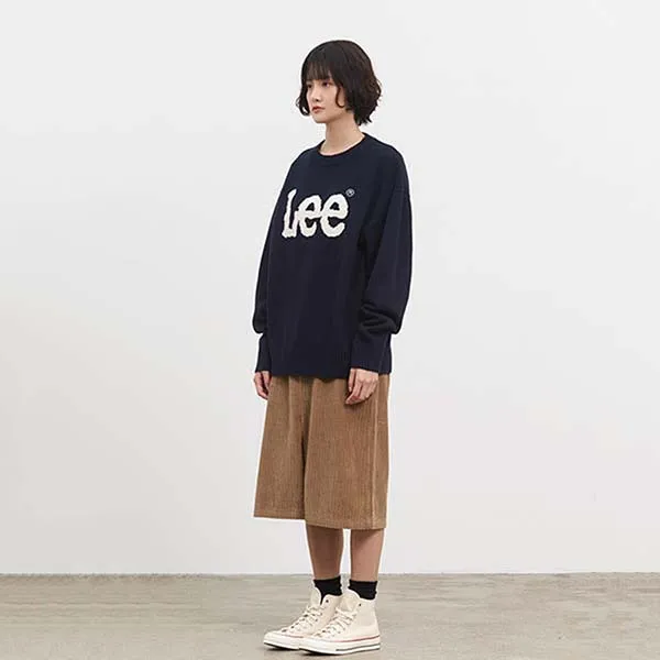 Áo Len Lee Big Twitch Logo Pullover Knit Màu Xanh Navy - Thời trang - Vua Hàng Hiệu