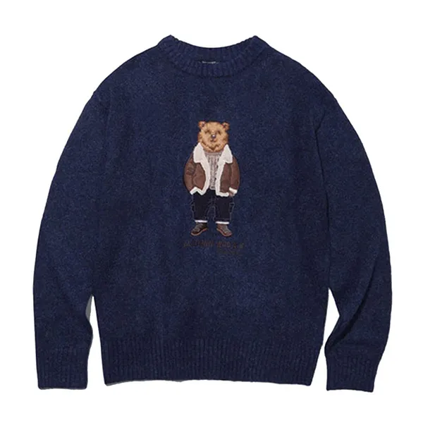 Áo Len WHOAU Dumble Steve WHKAC4T02U Màu Xanh Blue