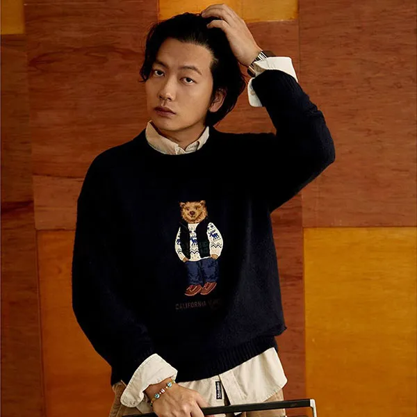 Áo Len WHOAU Dumble Steve WHKAC4T02U Màu Xanh Navy