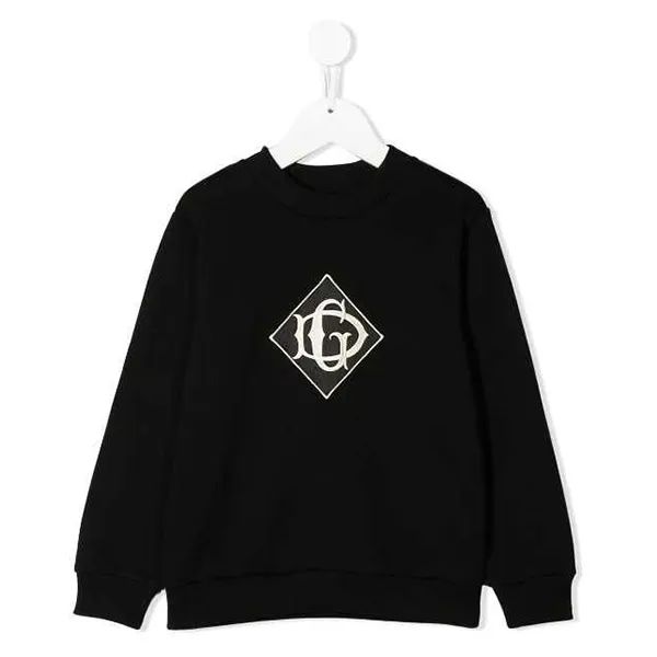 Áo Nỉ Trẻ Em Dolce & Gabbana D&G Embroidered Logo L4JW0K G7TYU N0000 Sweater Màu Đen - Thời trang - Vua Hàng Hiệu