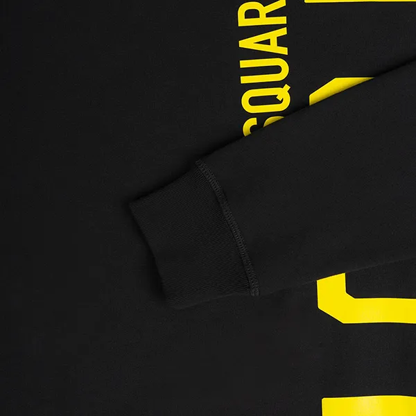 Áo Nỉ Dsquared2 Logo Icon Print In Black S79GU0087 S25516 968Y Màu Đen Size L