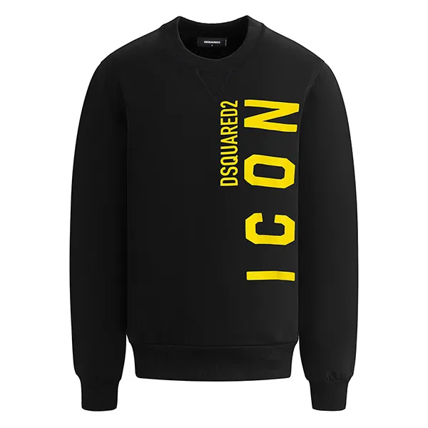 Áo Nỉ Dsquared2 Logo Icon Print In Black S79GU0087 S25516 968Y Màu Đen Size S