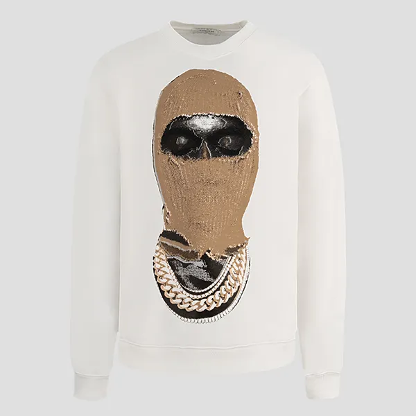 Áo Nỉ Ih Nom Uh Nit White Graphic Printed NUW22222 081 Màu Trắng Size S
