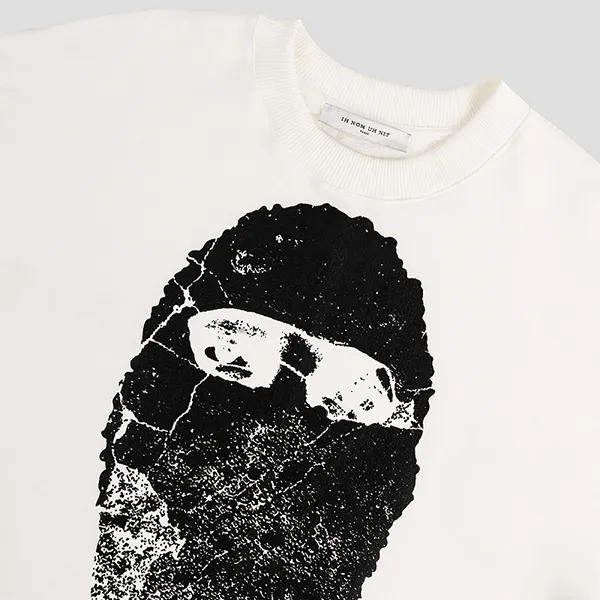 Áo Nỉ Ih Nom Uh Nit White Graphic Printed NUW22232 081 Màu Trắng Size S