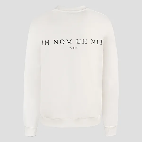 Áo Nỉ Ih Nom Uh Nit White Graphic Printed NUW22232 081 Màu Trắng Size S