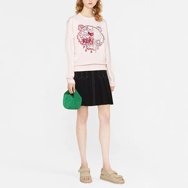 Áo Nỉ Kenzo Logo Tiger Classic FC62SW8244XF 34 Màu Hồng Size S