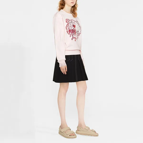 Áo Nỉ Kenzo Logo Tiger Classic FC62SW8244XF 34 Màu Hồng Size XS