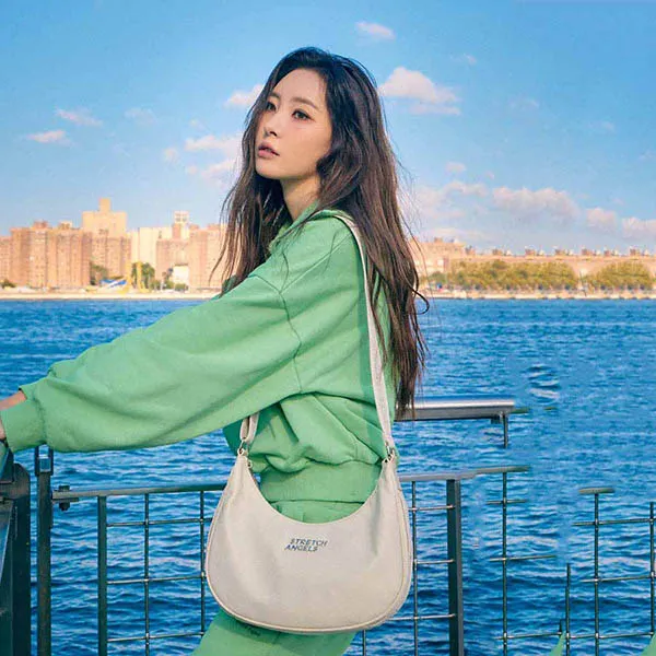 Áo Nỉ Stretch Angels Banjib Crop Sweatshirt_Mint A-22F-SWMT11125-MTS Màu Xanh Green - Thời trang - Vua Hàng Hiệu