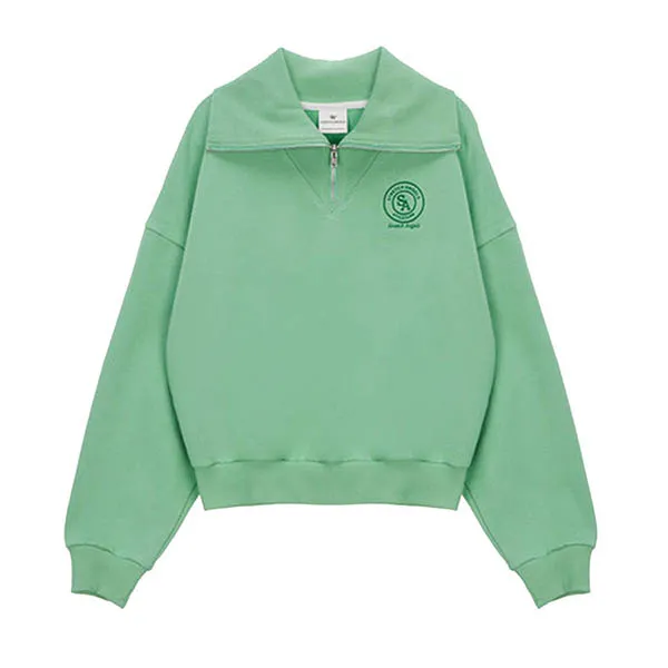 Áo Nỉ Stretch Angels Banjib Crop Sweatshirt_Mint A-22F-SWMT11125-MTS Màu Xanh Green - Thời trang - Vua Hàng Hiệu