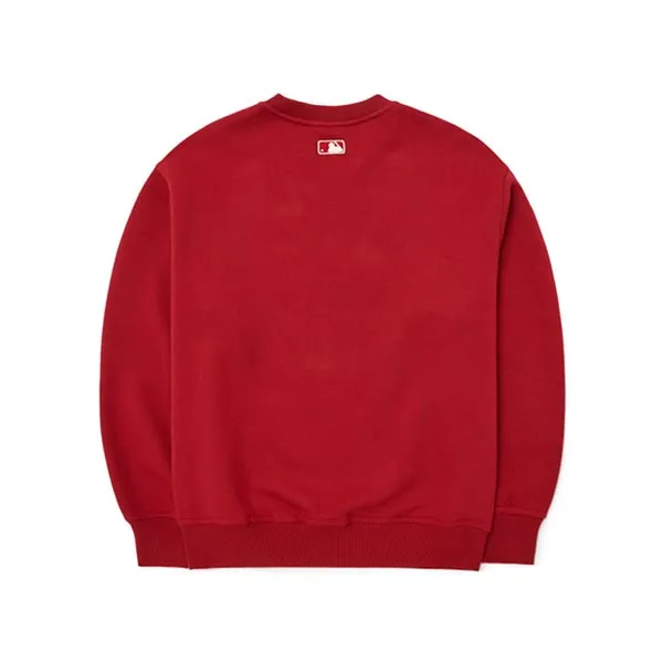 Áo Nỉ Sweater MLB Logo Mega Over Fit Sweatshirt Boston Red Sox 3AMTB0526-43WIS Màu Đỏ Size L