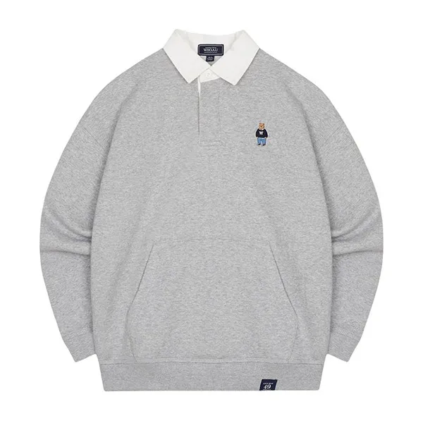 Áo Nỉ Sweater WHOAU WHMAC4931U Màu Ghi Sáng