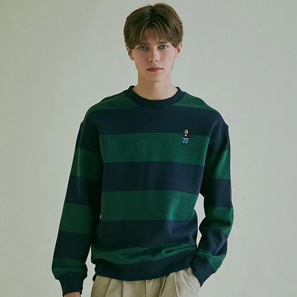 Áo Nỉ Sweater WHOAU WHMWC4931U Kẻ Phối Màu Xanh - Thời trang - Vua Hàng Hiệu